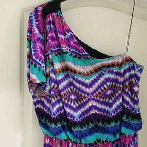 Signature London Style Long One Shoulder Dress